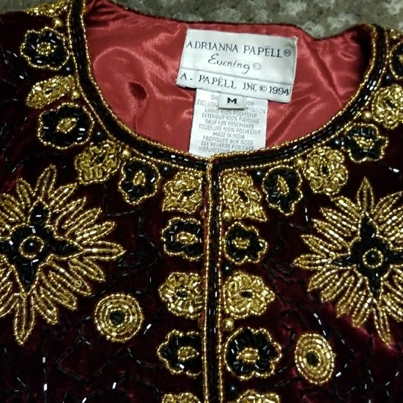 Vintage hand beaded jacket - Picture 5 of 6